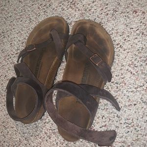 Birkenstocks (wrap around ankle)